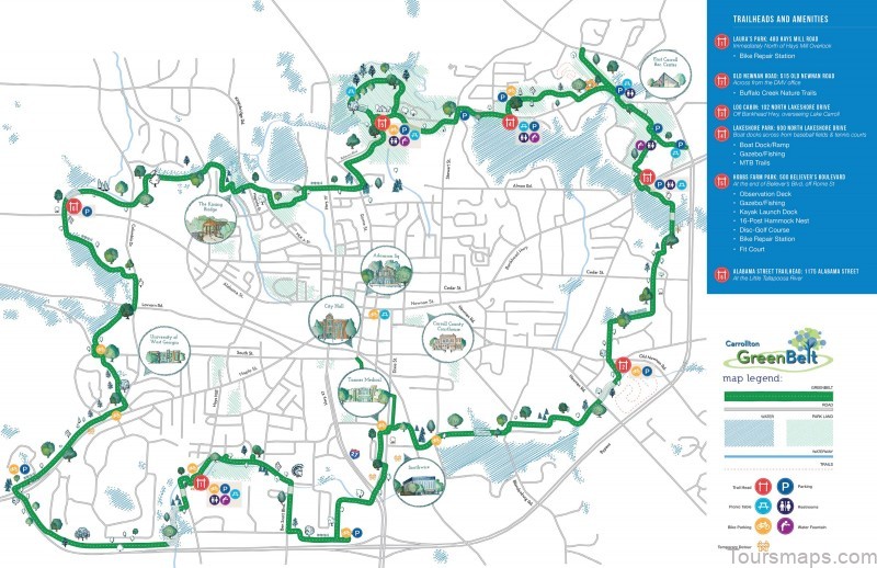 carrollton travel guide for tourist a map of where to go and what to see 1