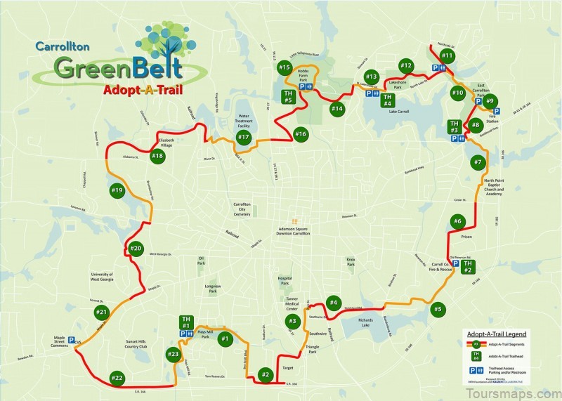 carrollton travel guide for tourist a map of where to go and what to see 2