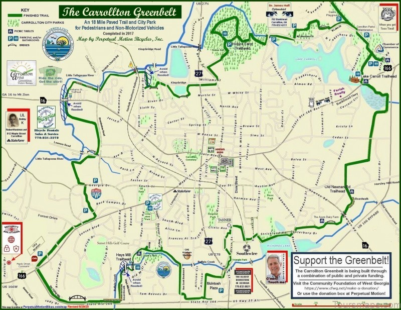 carrollton travel guide for tourist a map of where to go and what to see 3