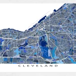 cleveland ohio travel guide for tourist map of cleveland