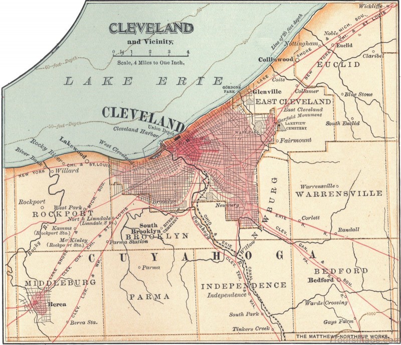 cleveland ohio travel guide for tourist map of cleveland 3