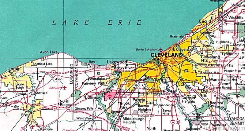 cleveland ohio travel guide for tourist map of cleveland 4