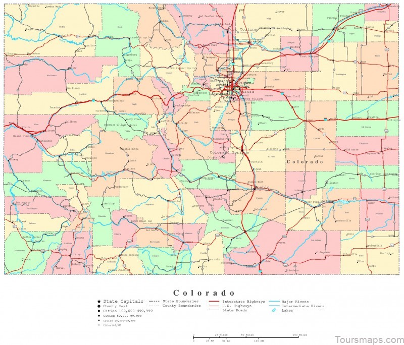 colorado springs travel guide for tourist map of colorado springs 2