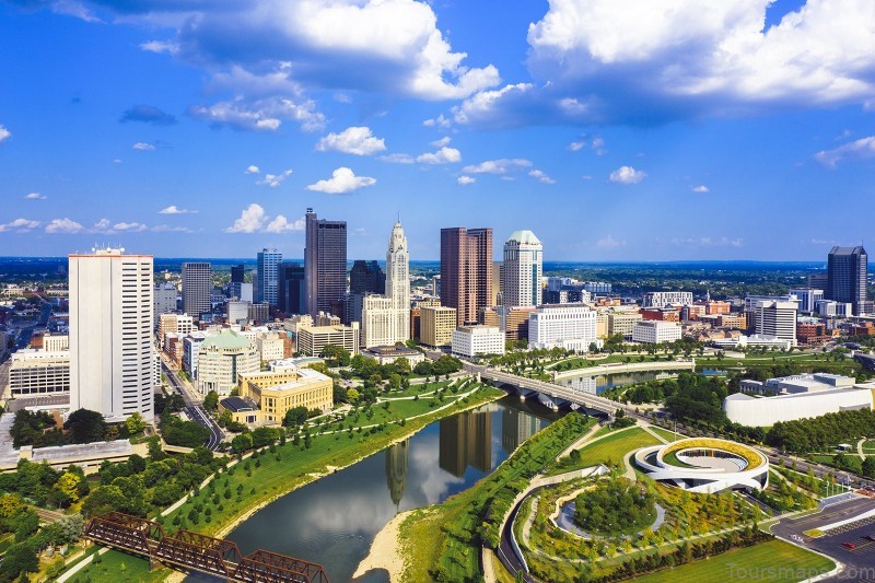 columbus travel guide for tourist map of columbus ohio 7