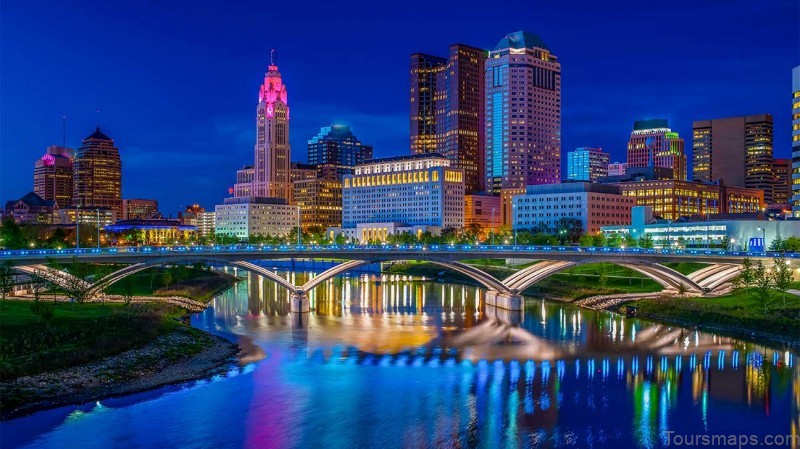 columbus travel guide for tourist map of columbus ohio 8