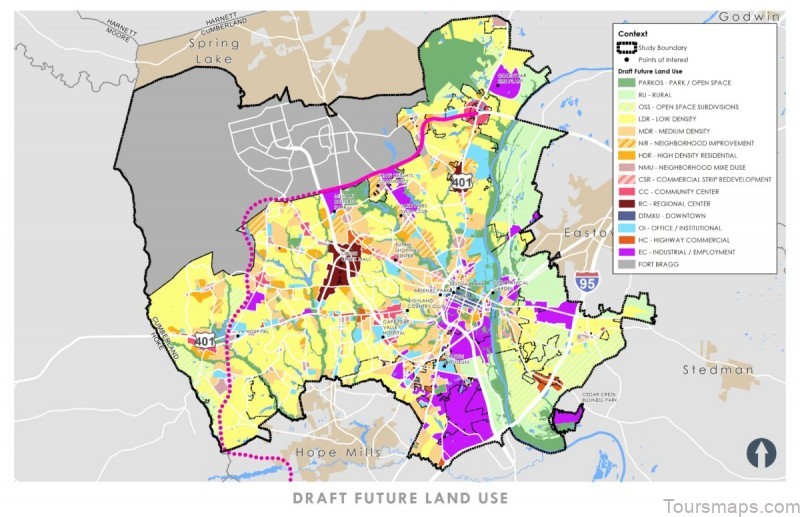fayetteville travel guide for tourist map of fayetteville 3
