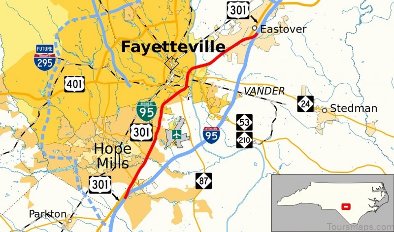 fayetteville travel guide for tourist map of fayetteville 4