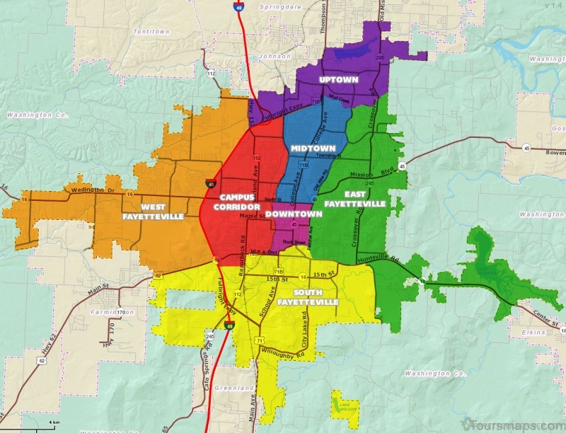 fayetteville travel guide for tourist map of fayetteville 5