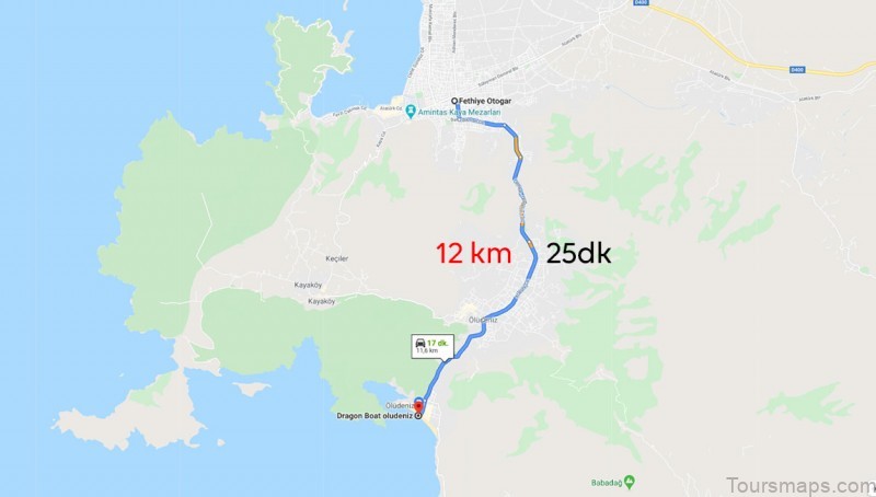 fethiye travel guide map of fethiye 2