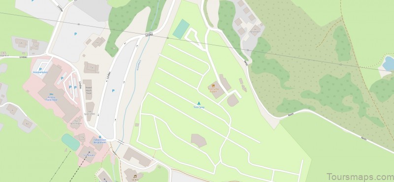 fieberbrunn travel guide for tourist map of the town 3