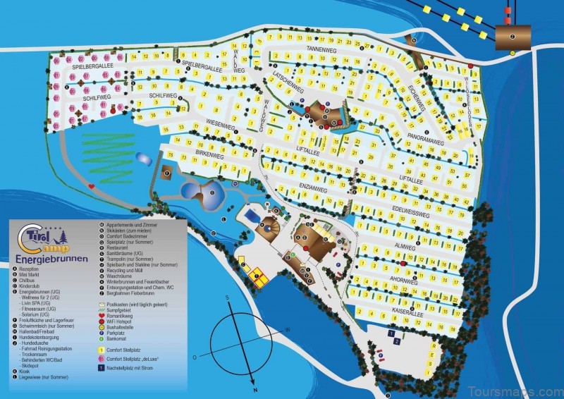 fieberbrunn travel guide for tourist map of the town 4