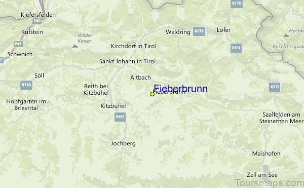 %name Fieberbrunn Travel Guide For Tourist: Map Of The Town
