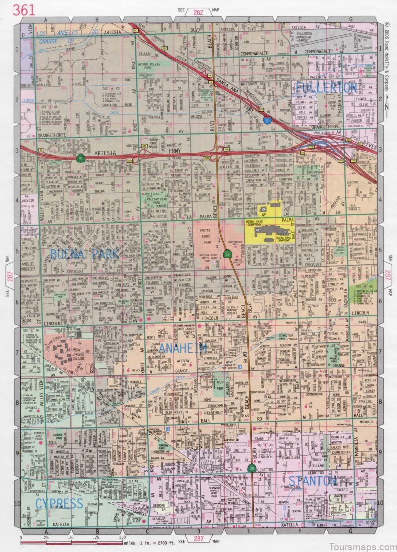 get around anaheim with this great city map