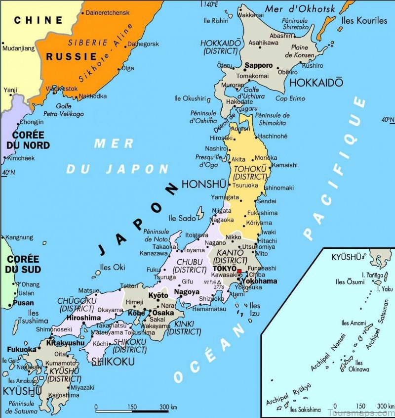japan travel guide for a tourist map of japan