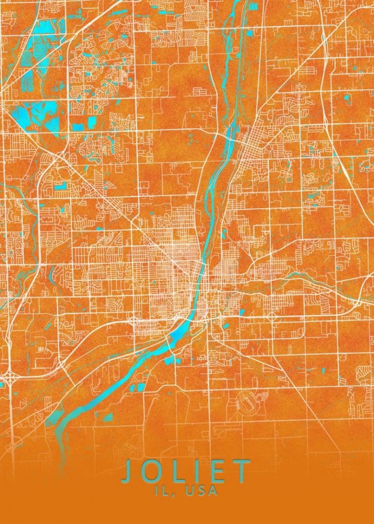 Joliet Travel Guide For Tourist Map Of Joliet