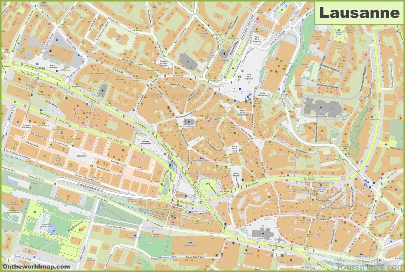 lausanne travel guide for tourists map of lausanne 1