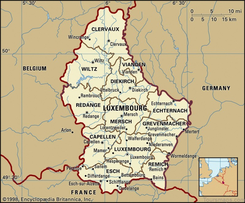 luxembourg travel guide for tourists map of luxembourg 1