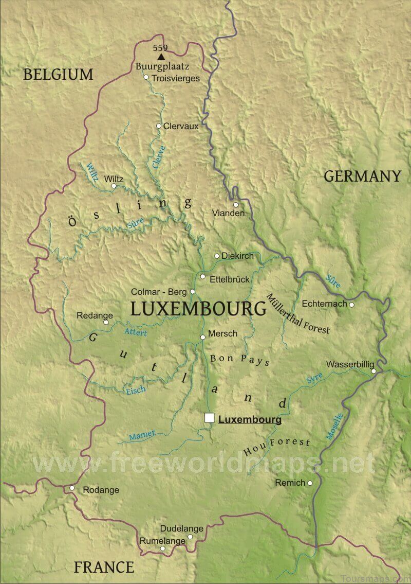 luxembourg travel guide for tourists map of luxembourg 2