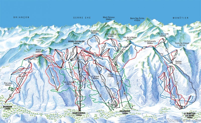 map of serre chevalier guide for tourists and travellers coming to serre chevalier 1