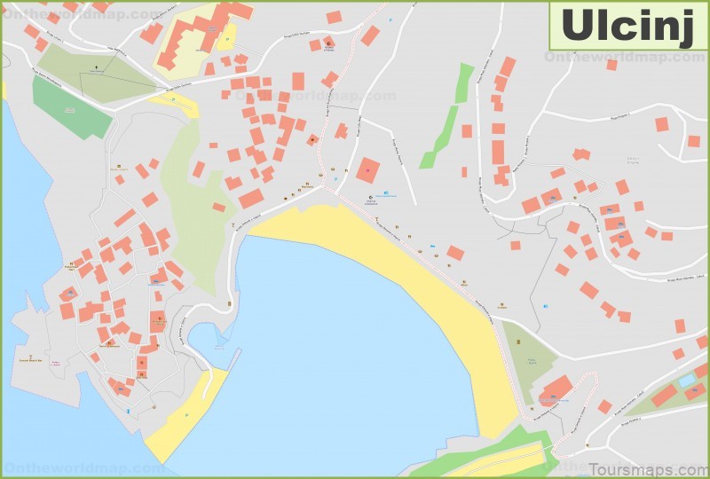 map of ulcinj ulcinj montenegro the tourists guide to visiting 3