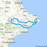 moraira travel guide for tourist map of moraira 1
