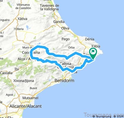 moraira travel guide for tourist map of moraira 1