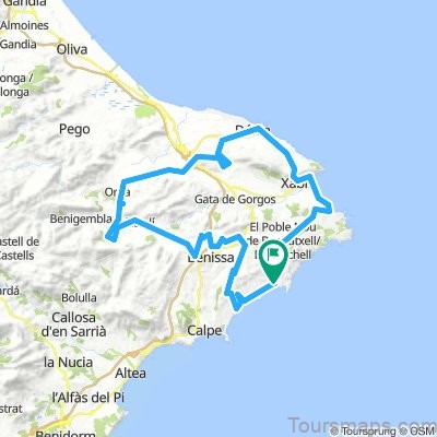 moraira travel guide for tourist map of moraira
