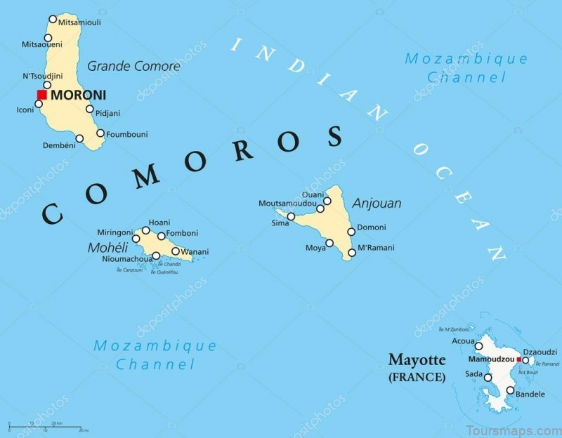 %name Moroni Travel Guide: Map of Moroni