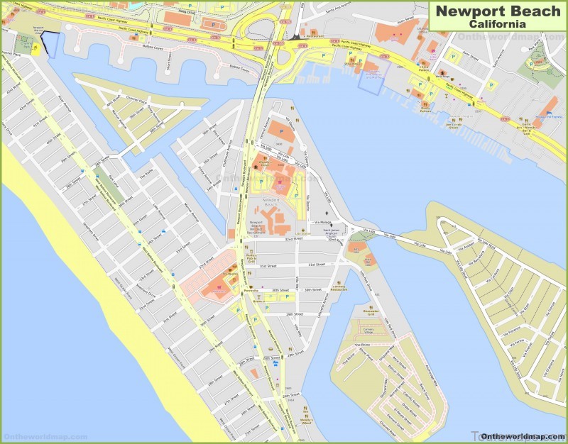 newport beach travel guide map of newport beach 2