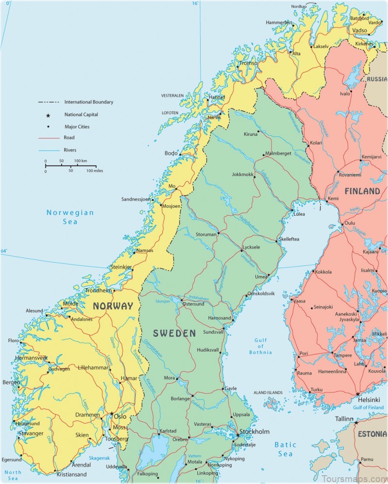 norway travel guide for tourists map of norway 1