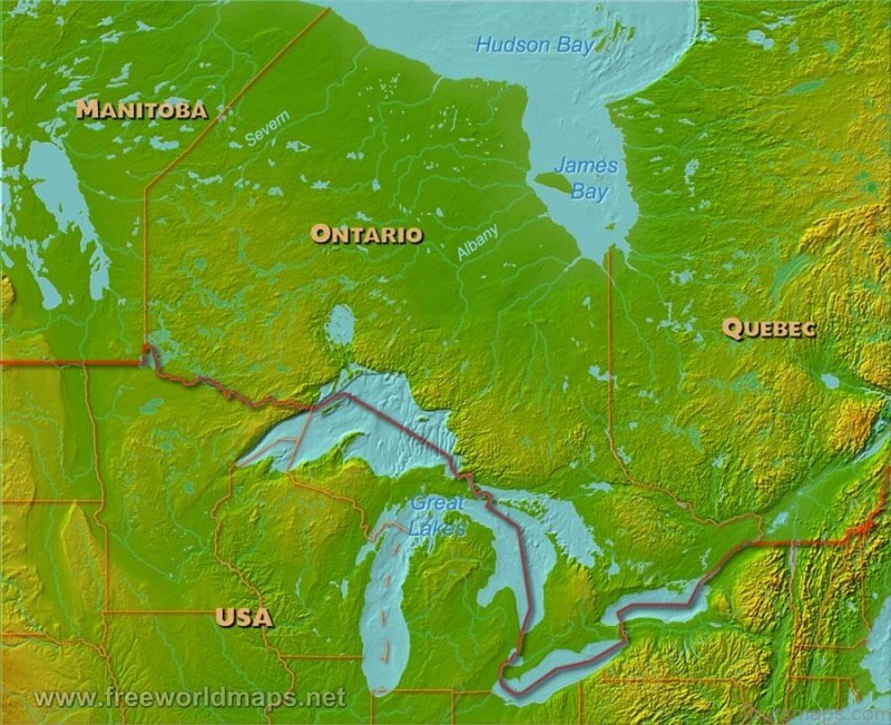 ontario travel guide for tourist map of ontario 3