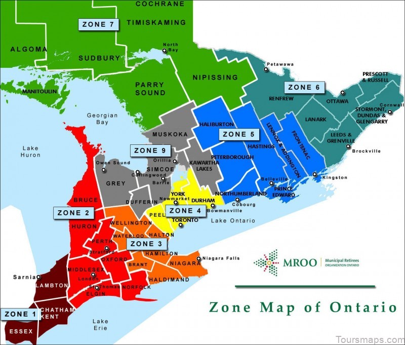 ontario travel guide for tourist map of ontario 8