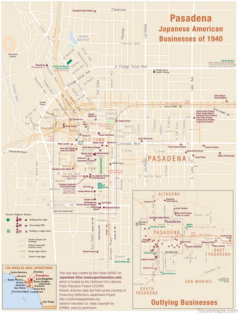 %name Pasadena Travel Guide for Tourists   Map Of Pasadena