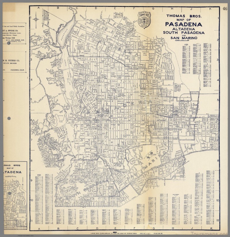pasadena travel guide for tourists map of pasadena