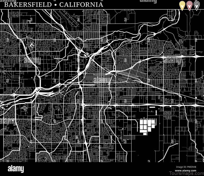 the complete bakersfield travel guide map of bakersfield 7