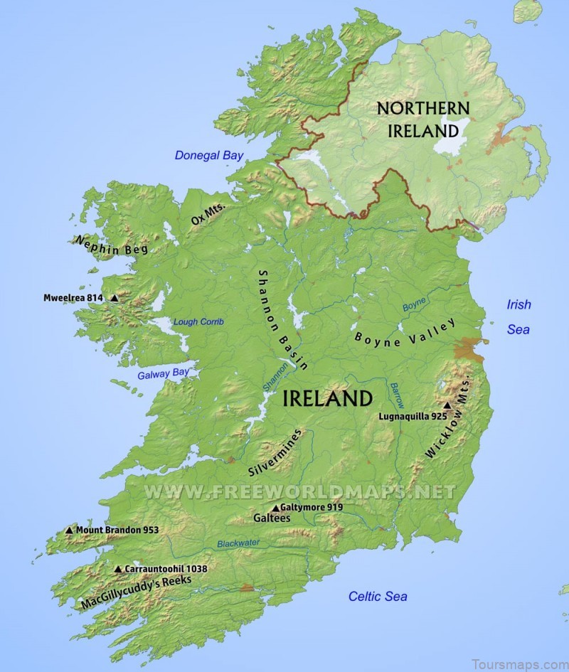 %name The Ultimate Travel Guide For Ireland: A Map Of The Nations Best Destinations