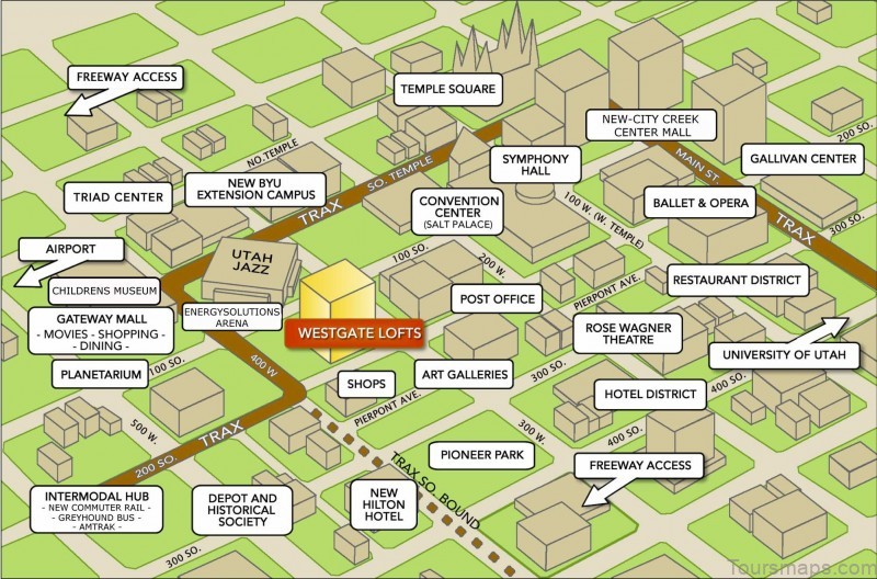 utahs most popular travel guide map of salt lake city 5