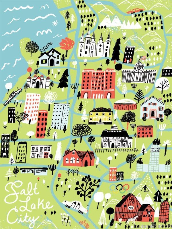 utahs most popular travel guide map of salt lake city