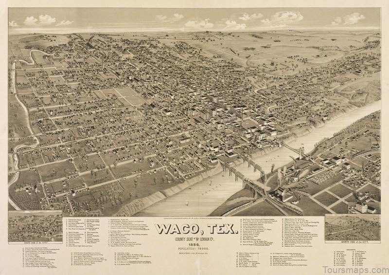 waco travel guide for tourist map of waco 1