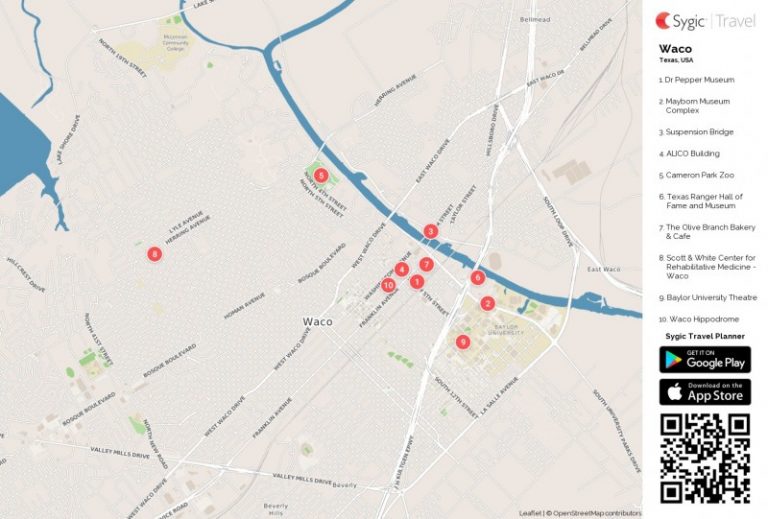 Waco Travel Guide For TouristMap Of Waco