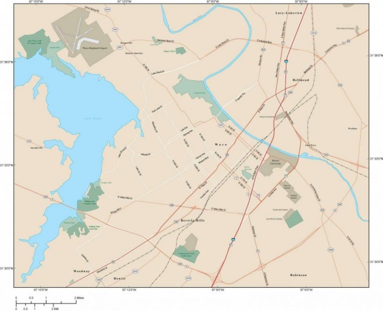Waco Travel Guide For TouristMap Of Waco