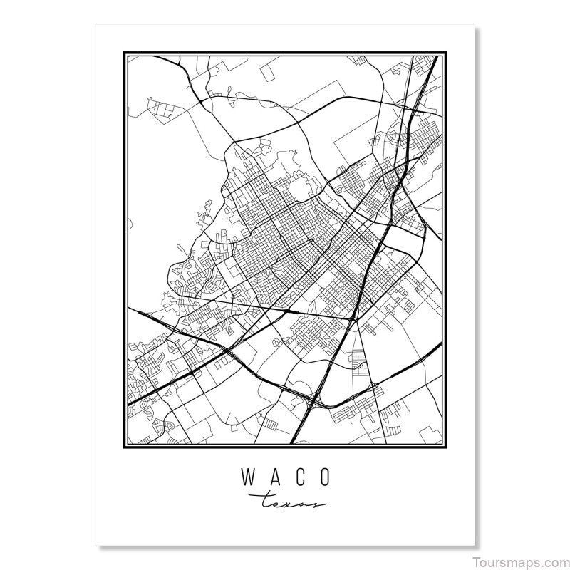 waco travel guide for tourist map of waco