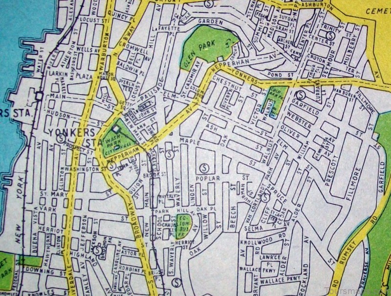 yonkers travel guide map of yonkers 2