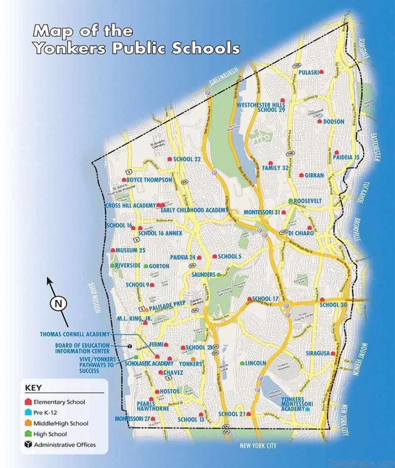 yonkers travel guide map of yonkers 3