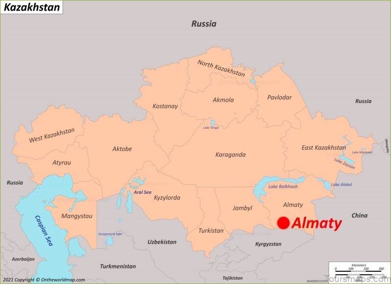 almaty travel guide a map of the city 2