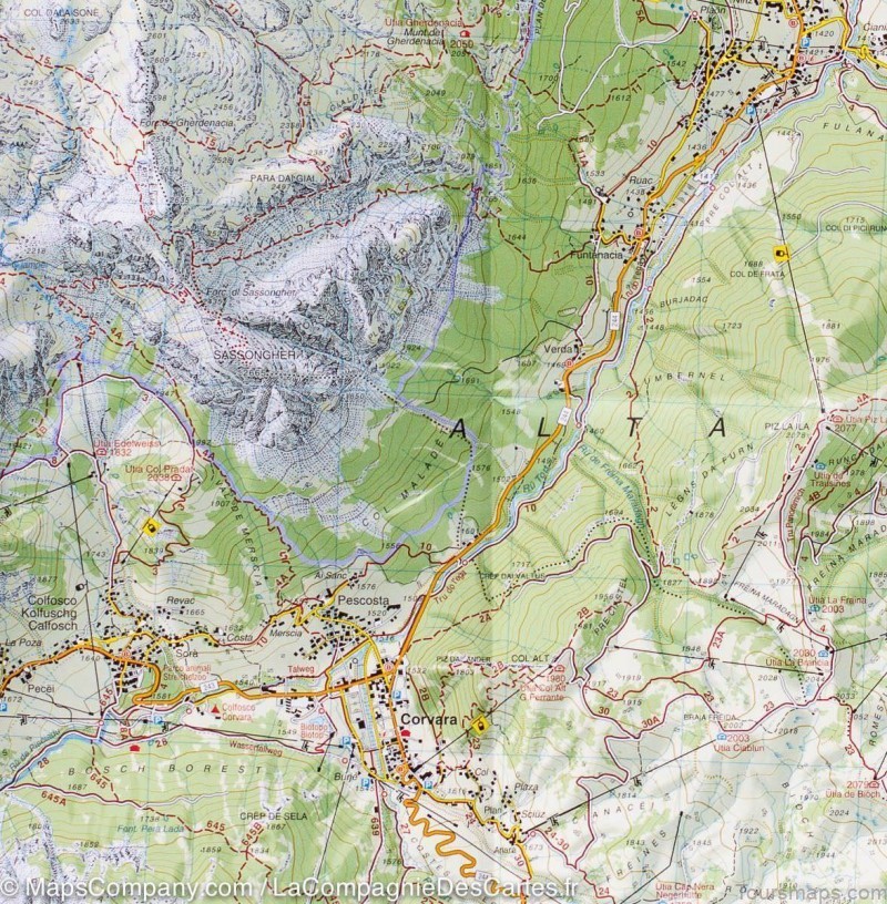 alta badia travel guide for tourist map of alta badia 3