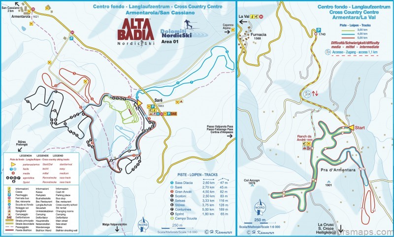 alta badia travel guide for tourist map of alta badia 4