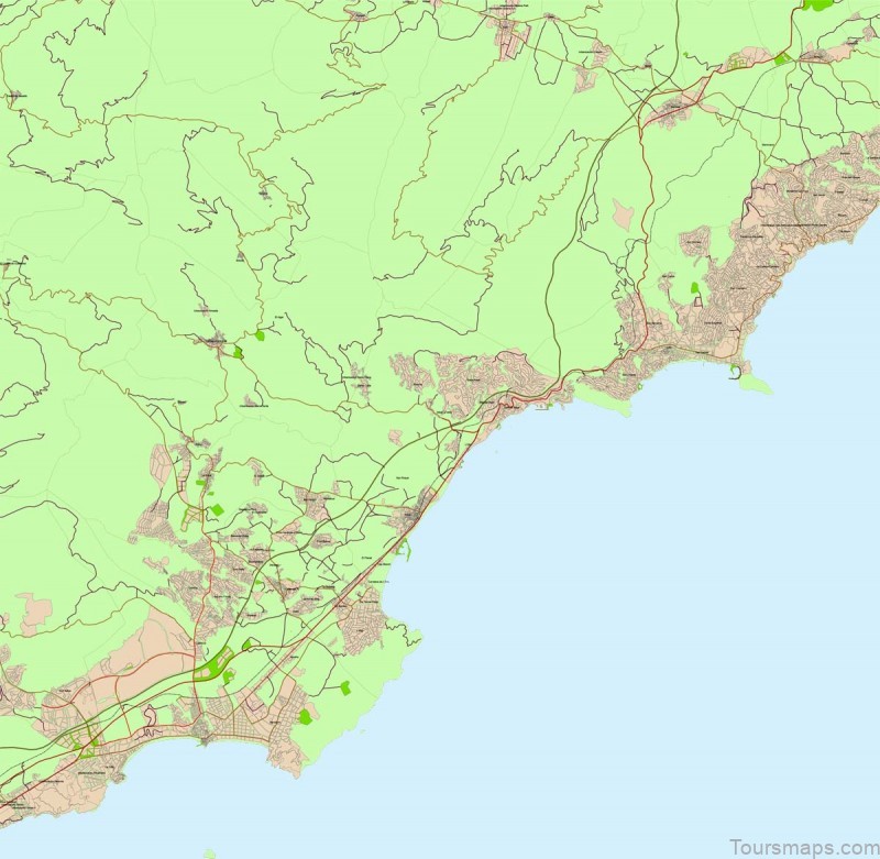 altea map of altea spain 2