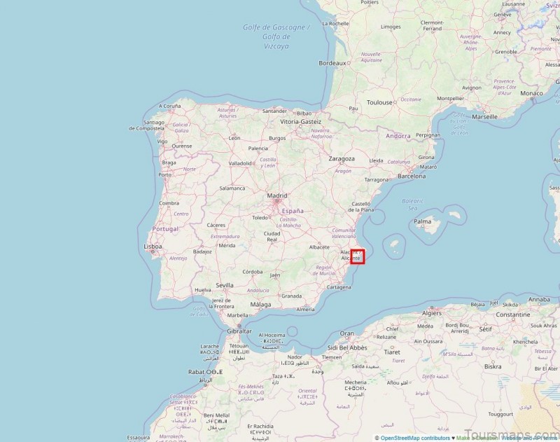 altea map of altea spain 3