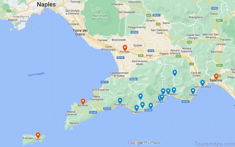 amalfi travel guide for tourists map of amalfi italy 1